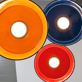 Circus Black pendant - Bianco / LED TRIAC 2700 / 24x300 cm | Zafferano Italia