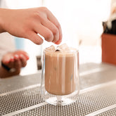 Bilia doppelwandige tasse - Weiß / 8.2x11 cm | Zafferano Italia