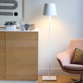 Poldina XXL lampadaire - blanc / LED TOUCH DIMMER 15 h. 2700 - 3000 | Zafferano Italia