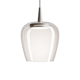 Bilia 230V nude lámpara de suspensión - Aluminio - Transparente / LED TRIAC 2700 / 18x324 cm | Zafferano Italia