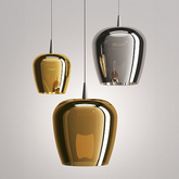 Bilia 230V nude lámpara de suspensión - Aluminio - Transparente / LED TRIAC 2700 / 18x324 cm | Zafferano Italia