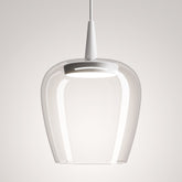 Bilia 230V nude lámpara de suspensión - Aluminio - Transparente / LED TRIAC 2700 / 18x324 cm | Zafferano Italia