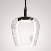 Bilia 230V pendant - Aluminium - Transparent / LED TRIAC 2700 / 18x324 cm | Zafferano Italia