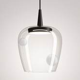 Bilia 230V lampada a sospensione - Alluminio - Trasparente / LED TRIAC 2700 / 18x324 cm | Zafferano Italia