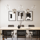 Bilia 230V hängelampe - Aluminium - transparent / LED TRIAC 2700 / 18x324 cm | Zafferano Italia