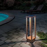 Home Solar lámpara de pie - Corten / 14x14x50 cm | Zafferano Italia