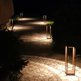 Home Solar lampada da terra - Corten / 14x14x50 cm | Zafferano Italia