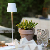 Poldina micro lampe de table - Blanc | Zafferano Italia