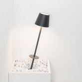 Poldina lampe avec piquet - Blanc | Zafferano Italia