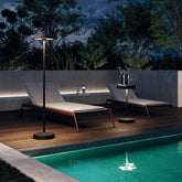 Barbell Solar lampada da terra - Nero | Zafferano Italia