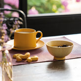 Levante tea cup and small plate - Antique rose | Zafferano Italia