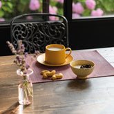 Levante tea cup and small plate - Antique rose | Zafferano Italia