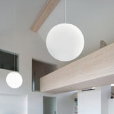 Sferis lampada a sospensione - Bianco / 60x170 cm | Zafferano Italia