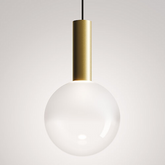 Sfera suspension - Aluminium - Transparent / LED TRIAC 2700 | Zafferano Italia