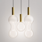 Sfera suspension - Aluminium - Transparent / LED TRIAC 2700 | Zafferano Italia