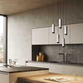 Tubotto suspension - Aluminium - Noir / LED TRIAC 2700 | Zafferano Italia