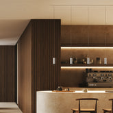 Tubotto suspension - Aluminium - Noir / LED TRIAC 2700 | Zafferano Italia