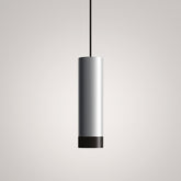 Tubotto suspension - Aluminium - Noir / LED TRIAC 2700 | Zafferano Italia