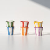 Lido - Righe small cups - Red | Zafferano Italia