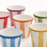 Lido - Righe small cups - Red | Zafferano Italia