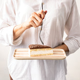 Righe rechteckige platte - Sand | Zafferano Italia