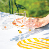 Lido - Righe piatto piano - Azzurro | Zafferano Italia