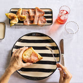 Righe flache platte - Hellblau | Zafferano Italia