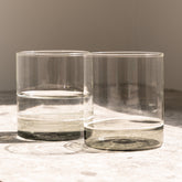 Filo Bianco tumbler - Trasparente + Verde lago | Zafferano Italia