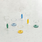 Discobolo tumbler - Trasparente + Bluino | Zafferano Italia