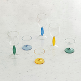 Discobolo tumbler - Trasparente + Bluino | Zafferano Italia