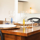 Discobolo tumbler - Trasparente + Bluino | Zafferano Italia