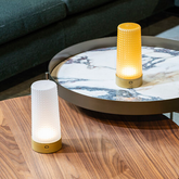 Soffio table lamp - Oro - Sabbiato | Zafferano Italia