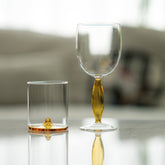 Discobolo tumbler - Trasparente + Bluino | Zafferano Italia