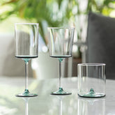 Discobolo tumbler - Trasparente + Bluino | Zafferano Italia