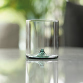 Discobolo vaso - Transparente + Azul claro | Zafferano Italia