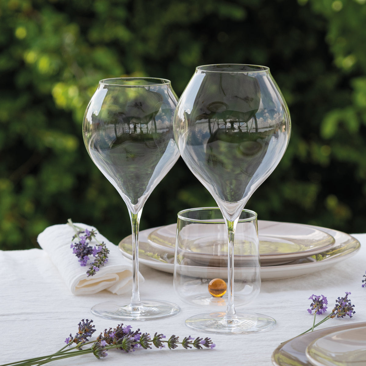MyGift Bicchiere Da Vino Gigante 50 Cm, Calice Soffiato A Mano, Trasparente, Regalo Per Enoappassionati, Include Panno - 5