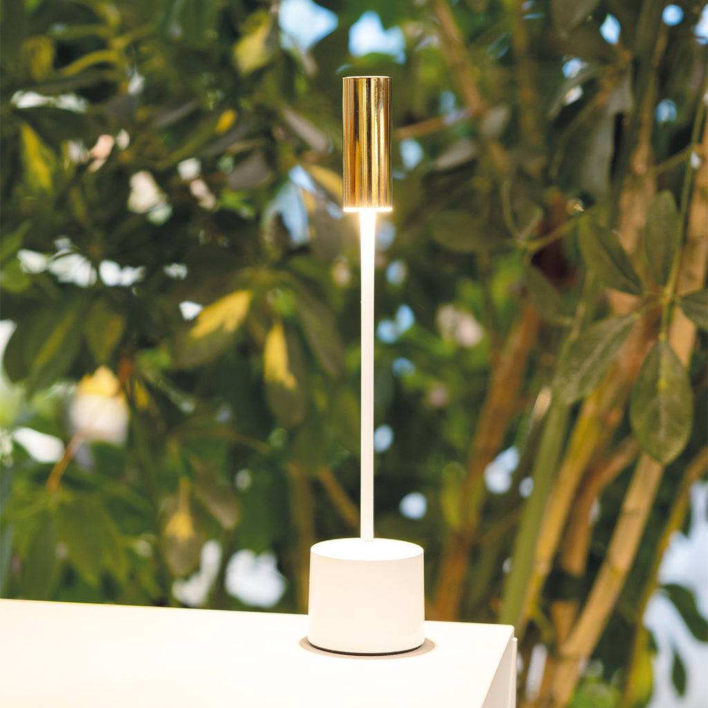 Set Di 2 Lampade Da Tavolo LED Wireless TWINS RAFFY: Dimmerabili Bianco Caldo/Freddo, Ricaricabili USB-C, Autonomia 14h, H24,5 Cm