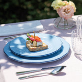Asolo dessert plate ⌀ 21 - Light blue | Zafferano Italia