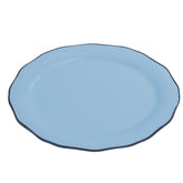 Asolo plat ovale 38 - Bord bleu clair | Zafferano Italia