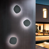 Ciottolo lámpara de pared - Gris oscuro | Zafferano Italia