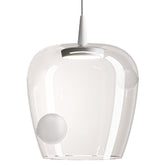 Bilia 230V pendant - Aluminium - Transparent / LED TRIAC  2700 / 18x324 cm | Zafferano Italia