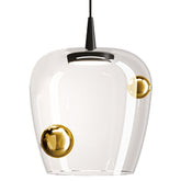 Bilia 230V pendant - Aluminium - Transparent / LED TRIAC  2700 / 18x324 cm | Zafferano Italia