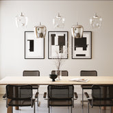 Bilia 230V lámpara de suspensión - Aluminio - Transparente / LED TRIAC  2700 / 18x324 cm | Zafferano Italia