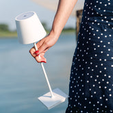 Poldina lampe de table - Rouge | Zafferano Italia