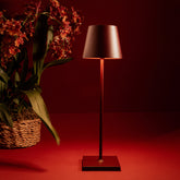 Poldina lampe de table - Rouge | Zafferano Italia