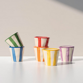 Lido - Righe small cups - Red | Zafferano Italia