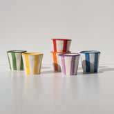 Lido - Righe small cups - Red | Zafferano Italia