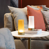 Soffio table lamp - Oro - Sabbiato | Zafferano Italia