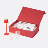 Joyful Gift Box melting pot trasparente mp00101 + poldina micro rossa ld0490f3 - Joyful Gift Box | Zafferano Italia