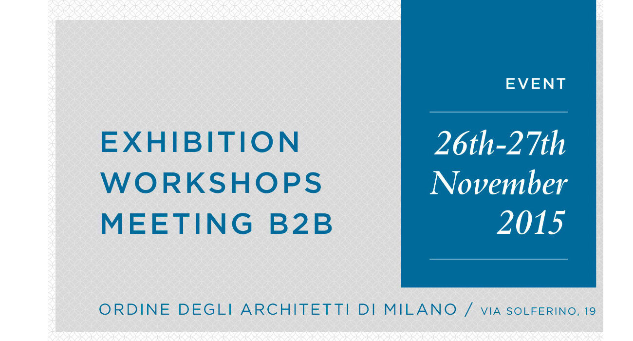 Evento Sensitaliani-LH, Ordine degli Architetti di Milano, 26-27 novembre 2015